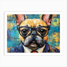 This Frenchie Is All Business 5 Art Print