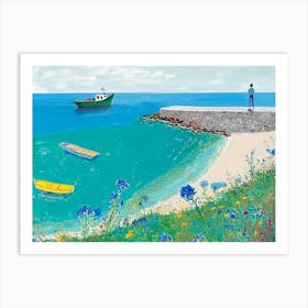 Day At The Beach 1 Art Print