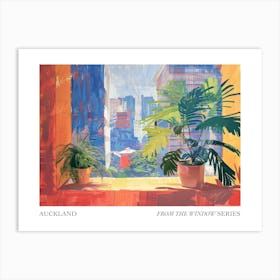 Auckland From The Window Series Poster Painting 3 Art Print