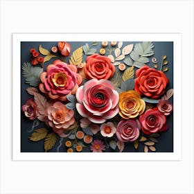 Paper Flowers 1 Art Print