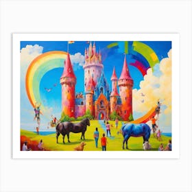 Rainbow Castle 3 Art Print