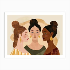 Three Women 2 Art Print