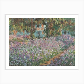 The Artists Garden At Giverny, 1900 By Claude Monet Art Print