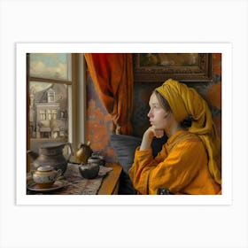Contemporary Artwork Inspired By Johannes Vermeer 3 Art Print