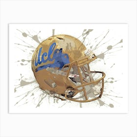 Ucla Bruins NCAA Helmet Poster Art Print