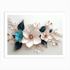 Paper Flower Wall Art 18 Art Print