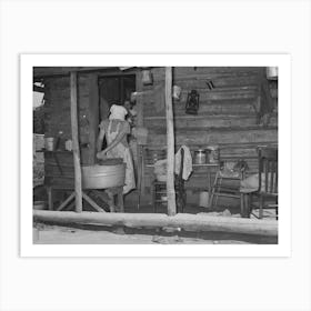 Front Of House Of Tenant Farmer Living Near Sallisaw, Oklahoma By Russell Lee Art Print