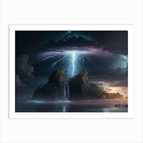 Dynamic Tropical Thunderstorm Art Print