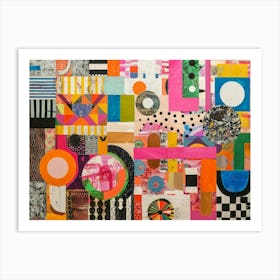 Abstract Collage 1 Art Print