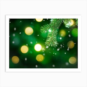 Christmas Tree Background 2 Art Print