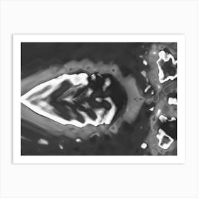 Black And White Abstract 2 Art Print