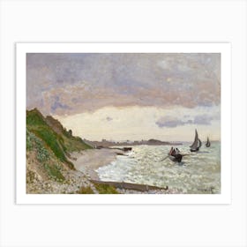 The Seashore At Sainte Adresse (1864), Claude Monet Art Print