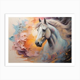 White Horse 6 Art Print