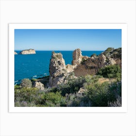 Mediterranean coast, Castillo de la Granadella Art Print