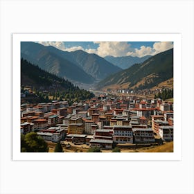 Tibetan Village 2 Art Print