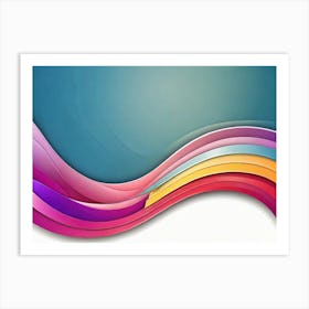 Abstract Wave Background 1 Art Print