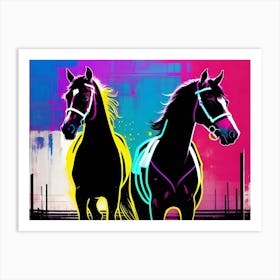 Two Horses Art Print