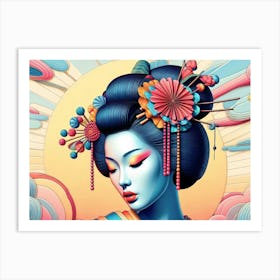 Japan Geisha Visual 127 Art Print