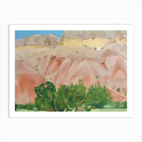 Georgia O'Keeffe - my back yard, 1943 Art Print