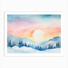 Winter Landscape Art Print