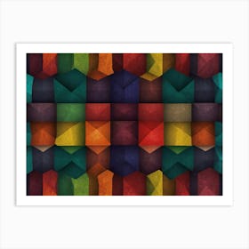 Abstract Geometric Pattern 3 Art Print