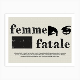 Femme Fatale Art Print