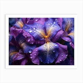 Purple Iris 3 Art Print