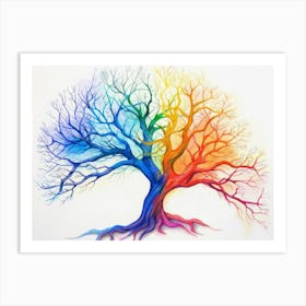 Rainbow Tree Of Life Art Print