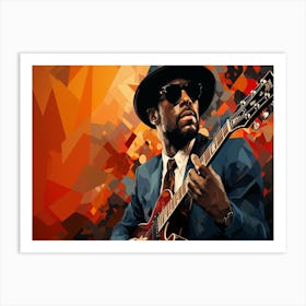 Blues Musician Art Print