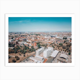 Skyline cityscape of Milan, Italy during sunny day Art Print