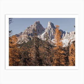 Autumn Mountain View Art Print