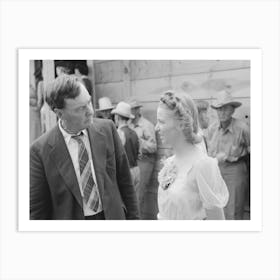 Outside The Church At All Day Community Sing, Pie Town, New Mexico By Russell Lee Art Print