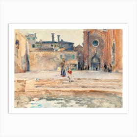 Campo Dei Frari, Venice, John Singer Sargent Art Print