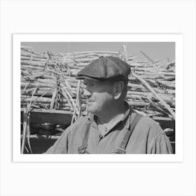 Sugarcane Farmer, Delcambre, Louisiana By Russell Lee Art Print