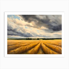 Field Of Wheat Abstract Art Print