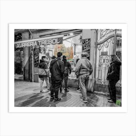 Street Scene In Barcelona 20231209175229pub Art Print