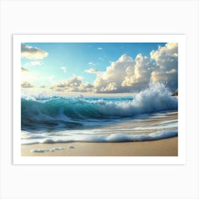 Beach Scene Art Print