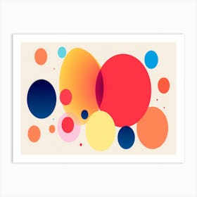 Abstract Circles 3 Art Print