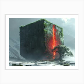 Lava painting Art Print