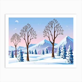 Winter Landscape 13 Art Print