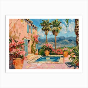 House By The Pool. Mallorca 1 Art Print