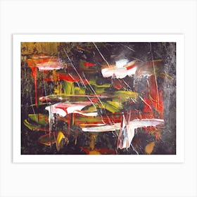 Painting Abstract Illustration Energy Power In Modern Style 08 Art Print