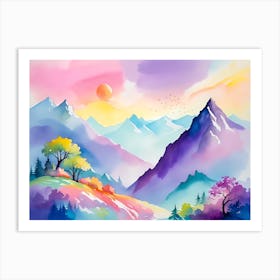 Mountain landscapes 5 Art Print