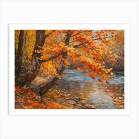 Autumn By The River 3 Art Print