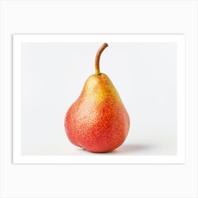 Pear Isolated On White 2 Art Print