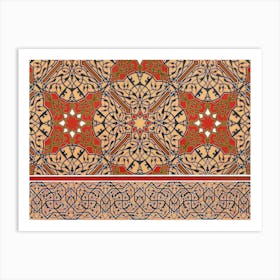 Emile Prisses D’Avennes Pattern, Plate No, 62, La Decoration Arabe Art Print