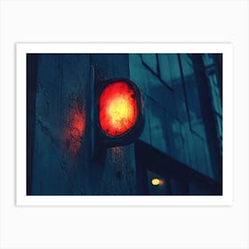 Street Light At Night Art Print