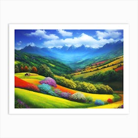 Landscape Painting 7 Art Print