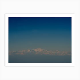 Hazy Peak Of Mount Everest Art Print