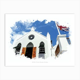 St Peter S Church, Bermuda, Caribbean Art Print